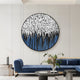 Reverie Azure Drip Round 3D Relief Wall Art