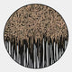 Reverie Sand Drip Round 3D Relief Wall Art