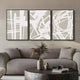 Deralin Taupe Tangle Abstract 3D Carving Wall Art