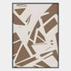 Deralin Mocha Angled Abstract 3D Carving Wall Art