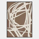Deralin Mocha Tangle Abstract 3D Carving Wall Art