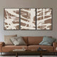 Deralin Mocha Stroke Abstract 3D Carving Wall Art