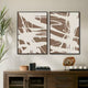 Deralin Mocha Flow Abstract 3D Carving Wall Art