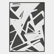 Deralin Charcoal Angled Abstract 3D Carving Wall Art