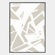 Deralin Taupe Angled Abstract 3D Carving Wall Art