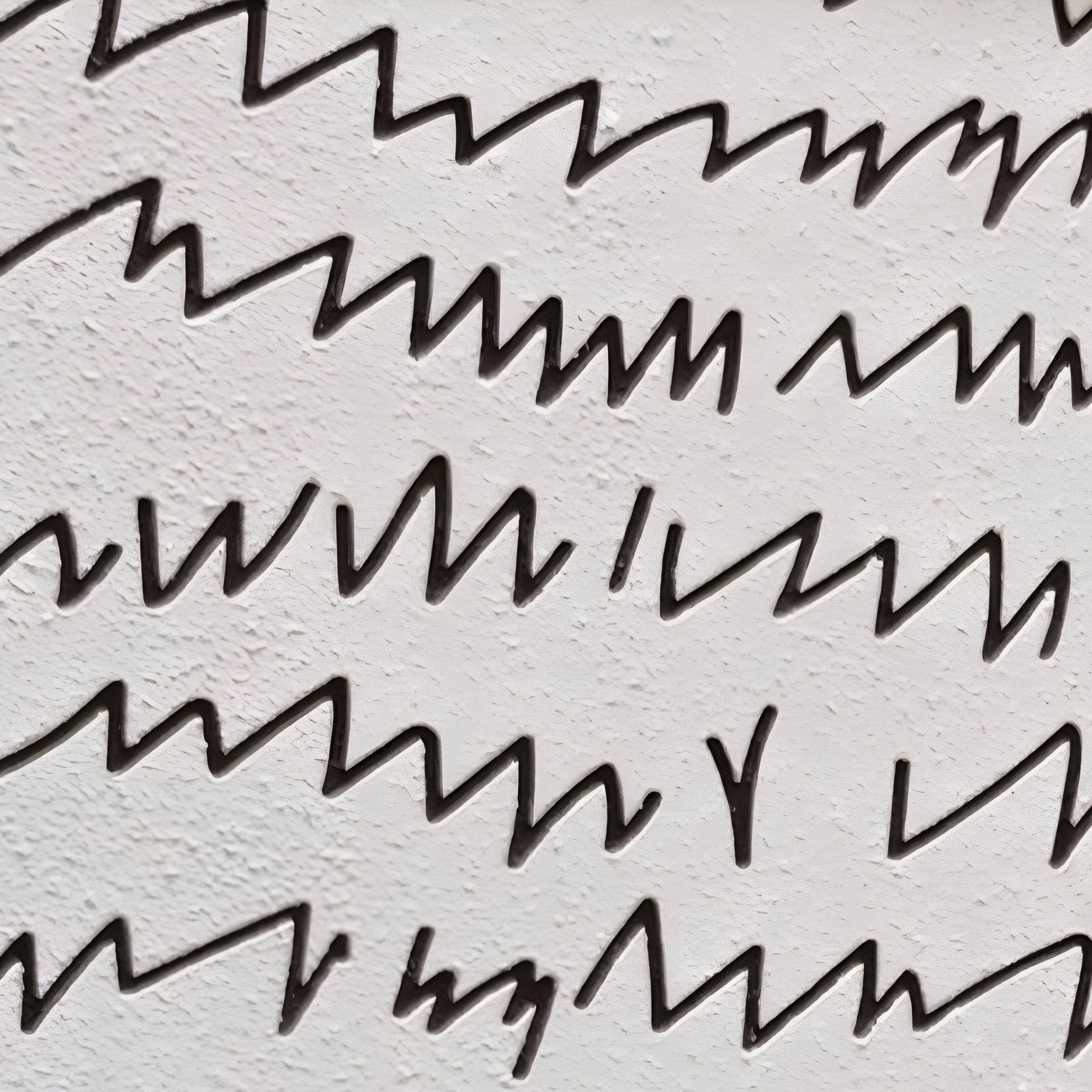 Scriptera Linear Scribble 3D Carving Wall Art