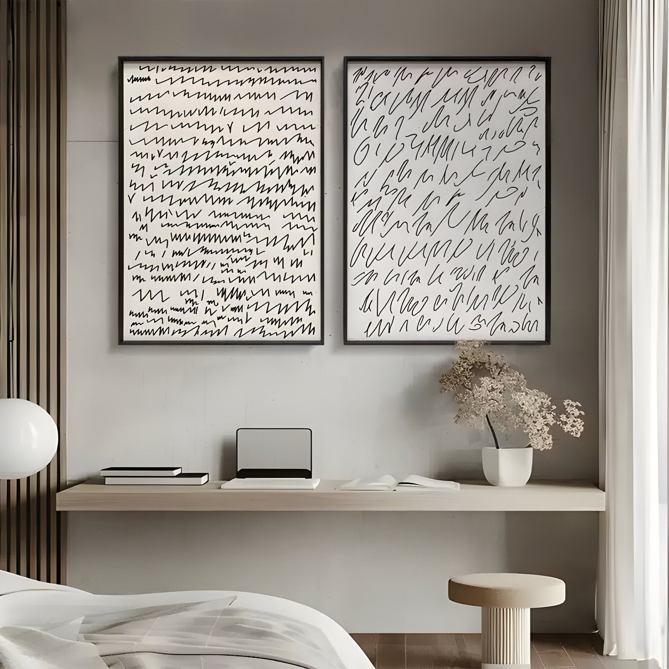 Scriptera Fluid Script 3D Carving Wall Art