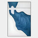 Fluvien Blue Flow 3D Carving Wall Art