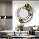 Astryn Gold Orbit Round Textured 3D Wall Art