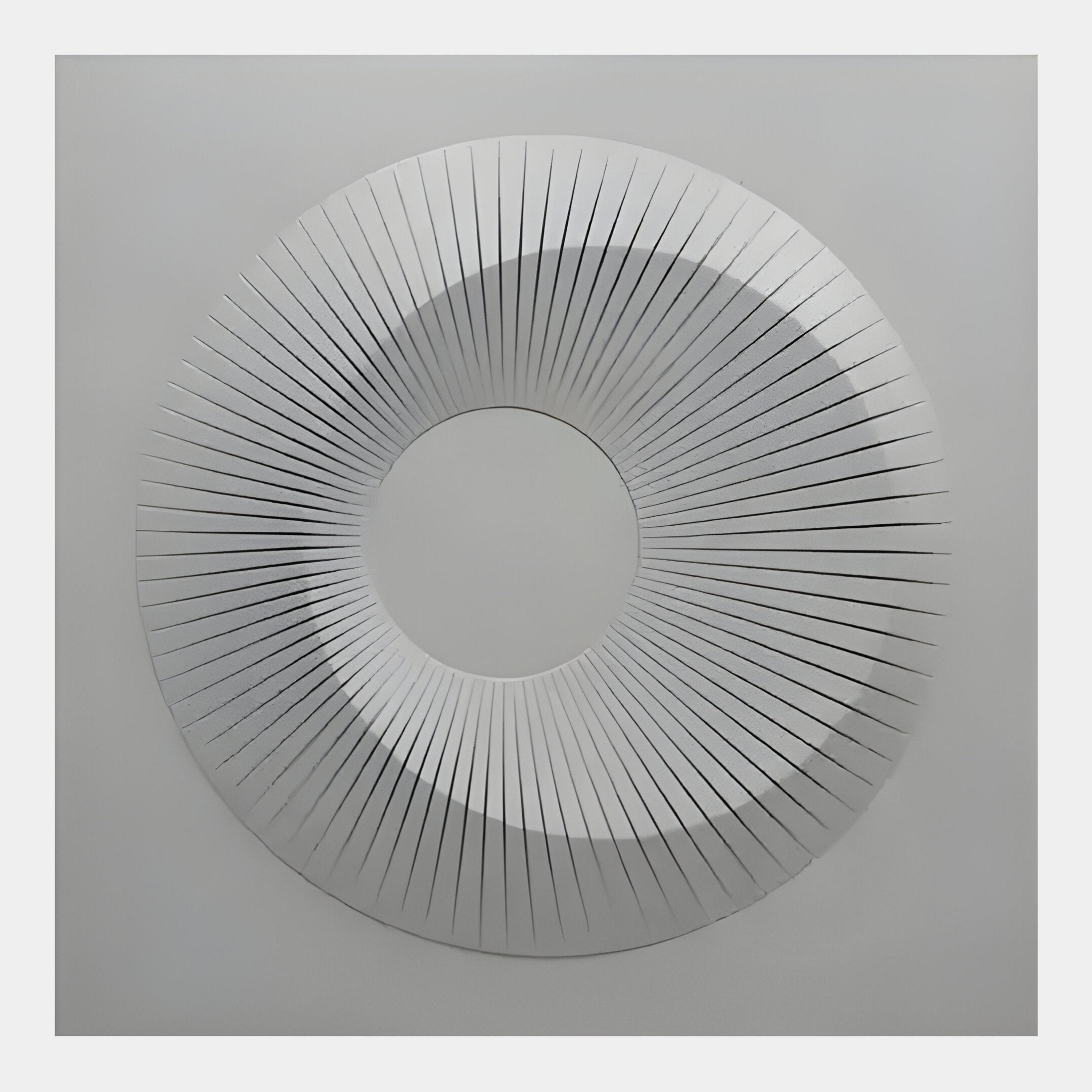 Solveta Grey Spiral Wood Relief 3D Wall Art