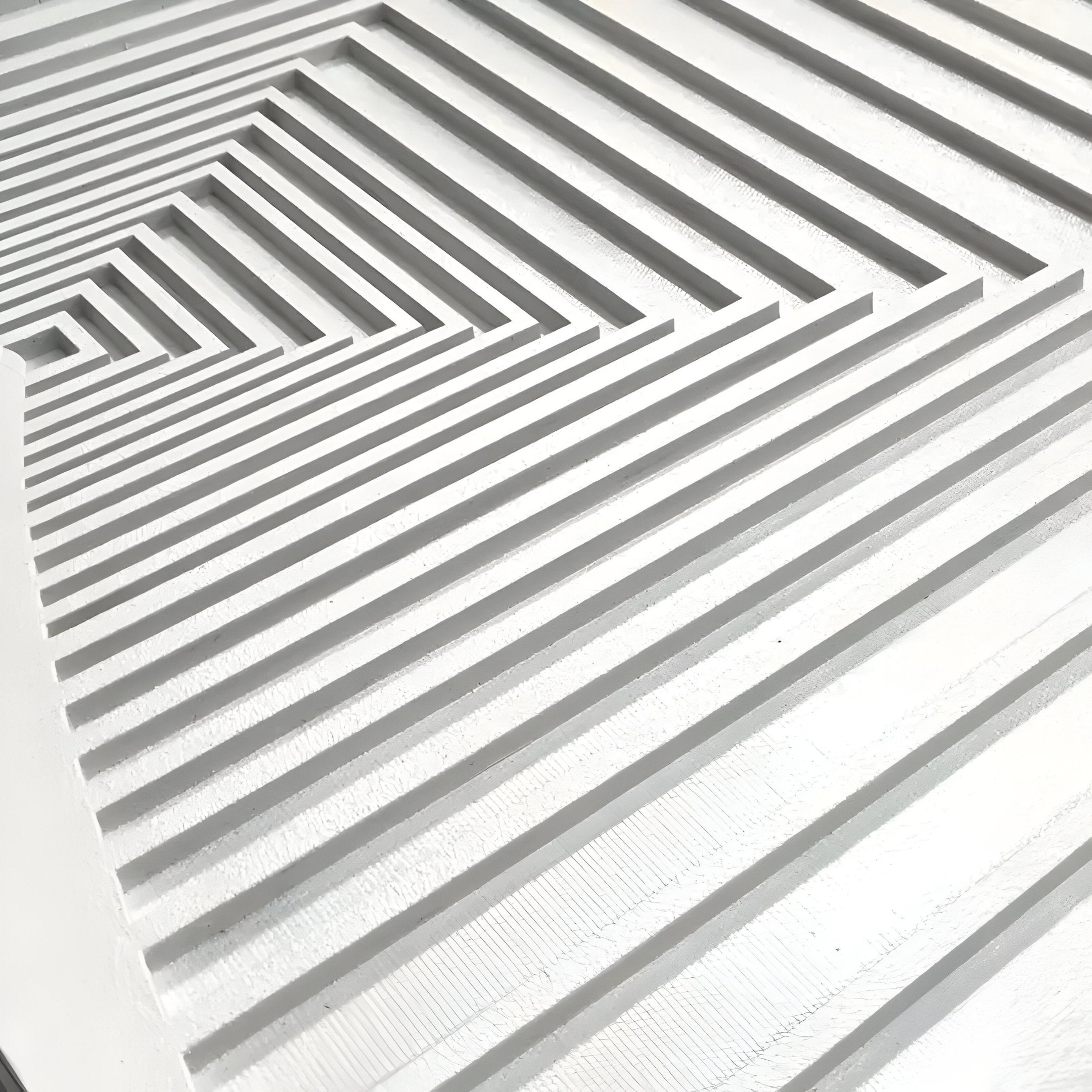 Varelo Horizontal Geometric Relief 3D Wall Art