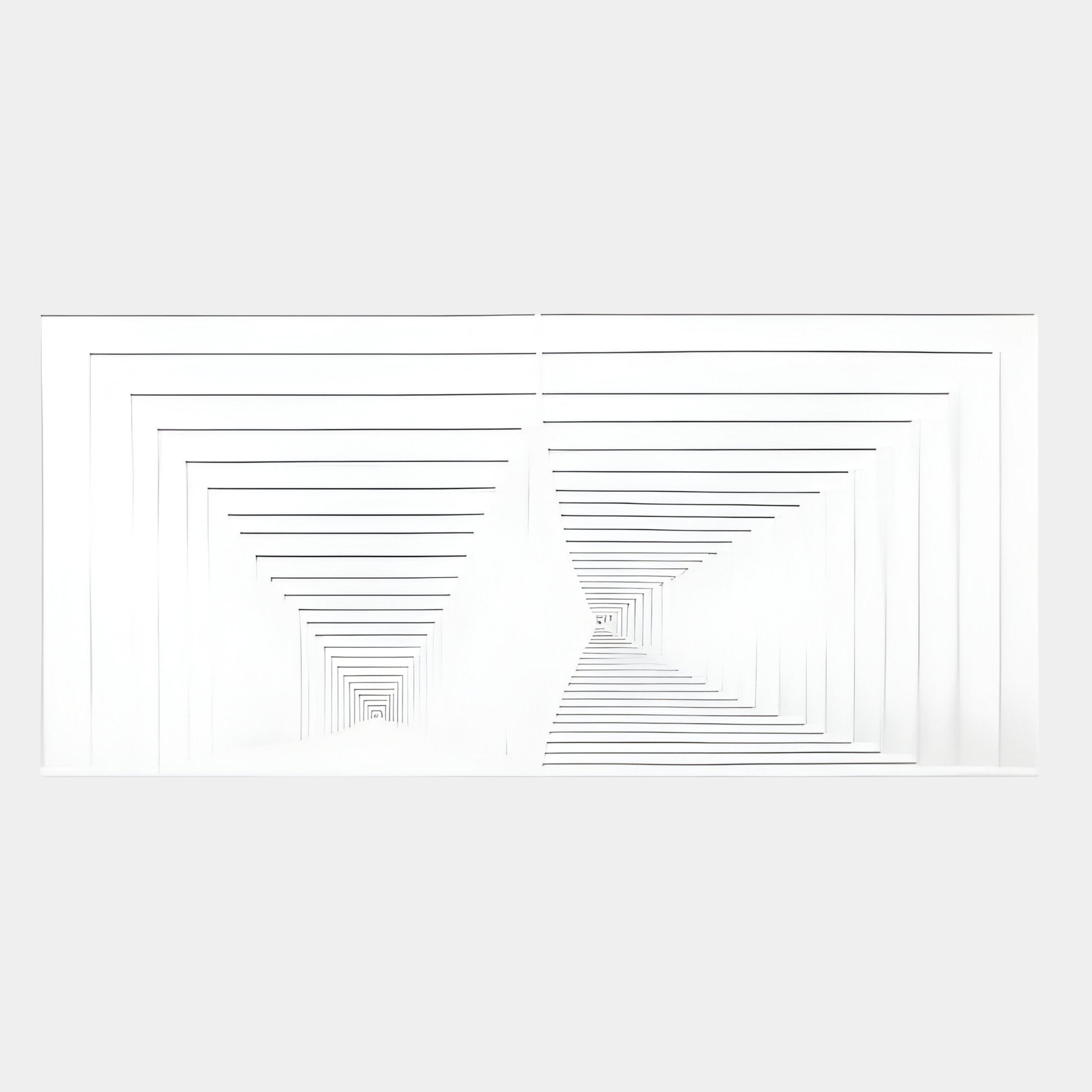 Varelo Horizontal Geometric Relief 3D Wall Art