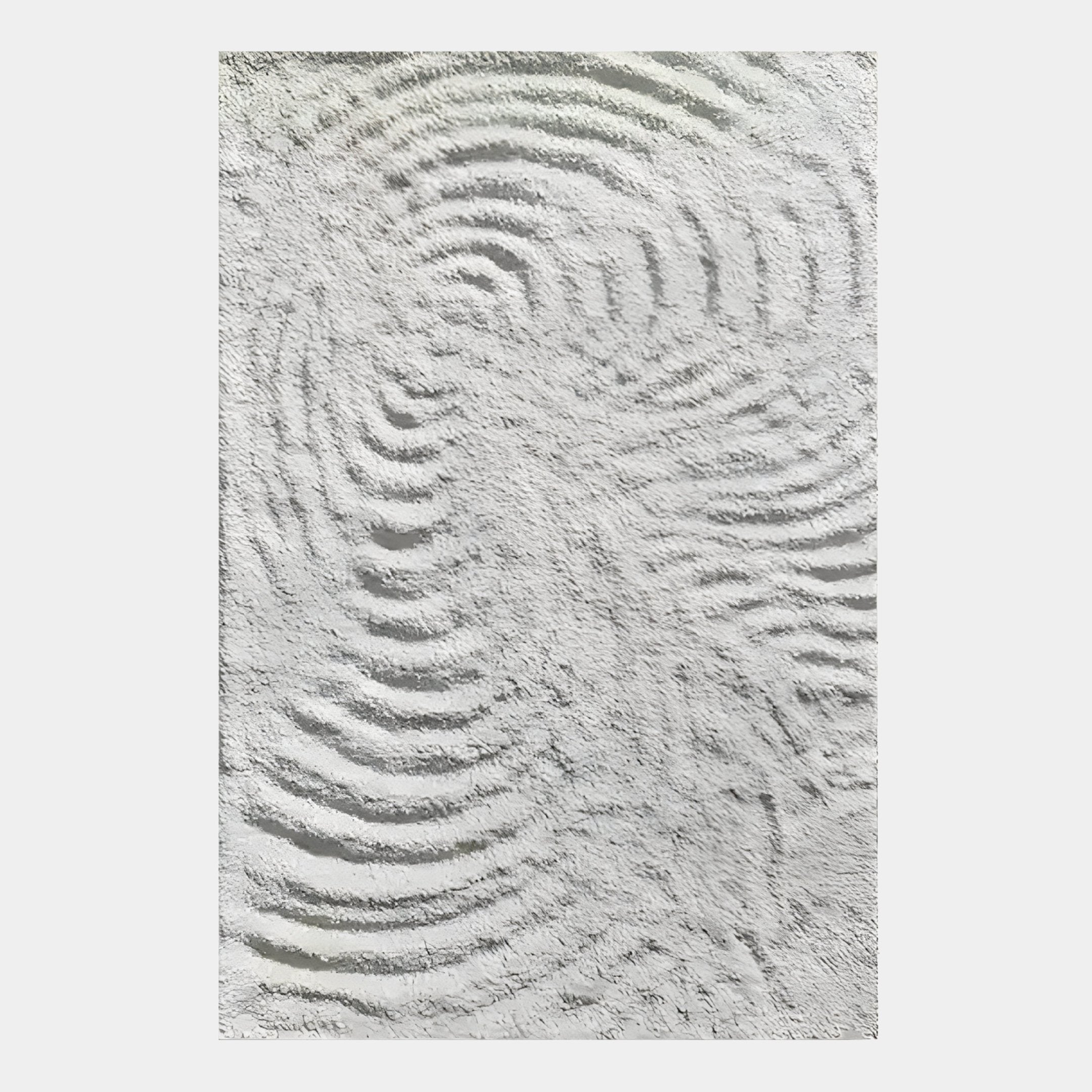 Cavara Ripple Textured White 3D Relief Wall Art