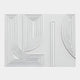 Lineaform Dual Curve Wood Carving 3D Wall Art