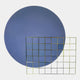 Orivis Indigo Disc Metal Grid 3D Wall Art