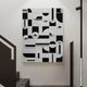Moduvo Black & White Geometric 3D Carving Wall Art