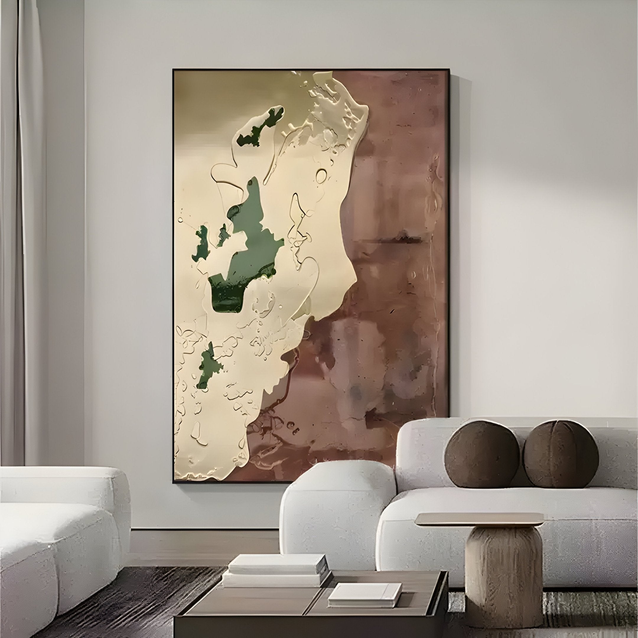 Terravue I Glossy Texture Relief 3D Wall Art