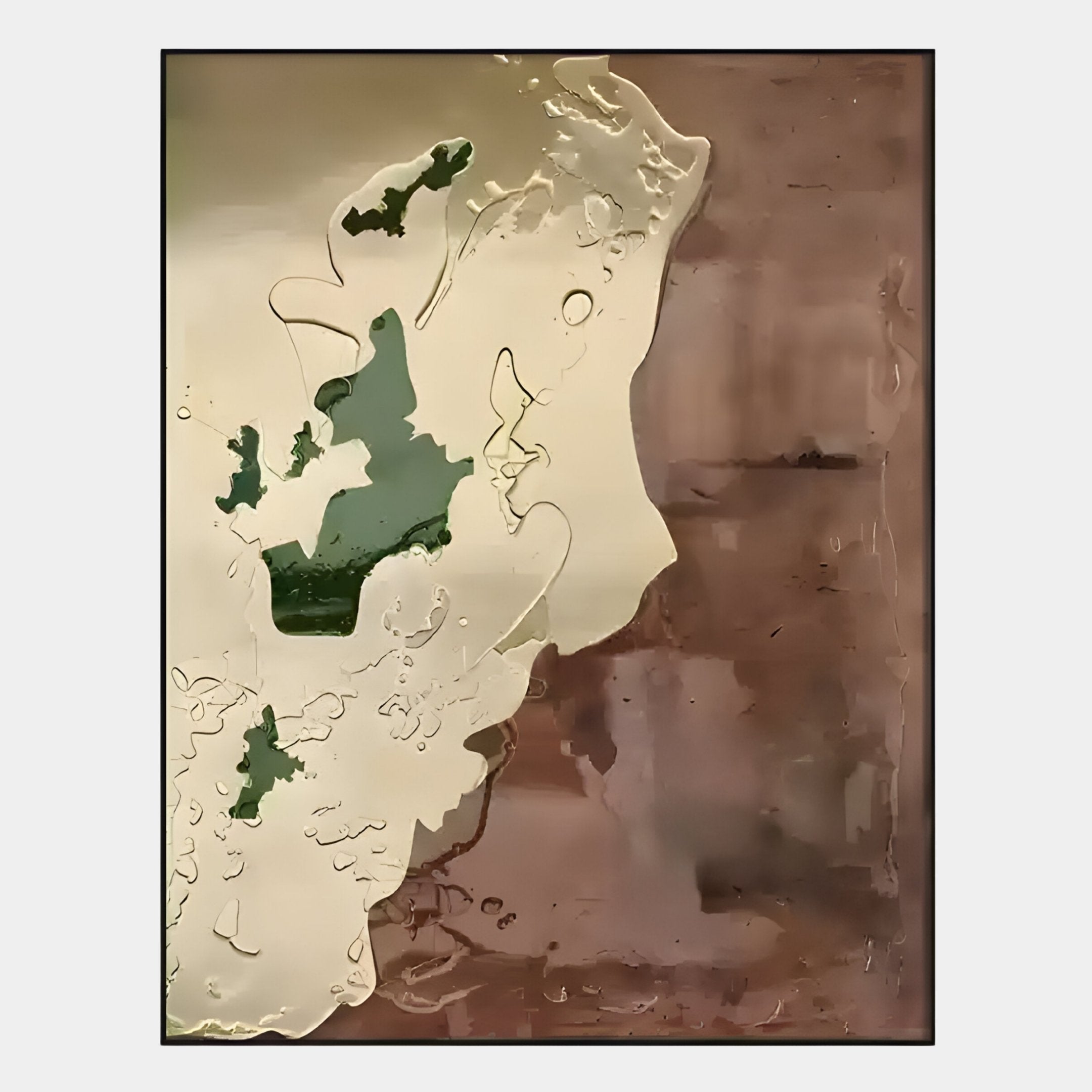 Terravue I Glossy Texture Relief 3D Wall Art