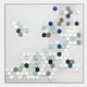 Hexara Square I Block Mosaic 3D Wall Art