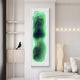 Bathys Green Gradient Carved 3D Wall Art