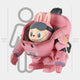 The Flamingo Labubu Mecha Sculpture - 160cm by Giant Sculptures features a toy figure with a smiling bunny face inside a bulky pink mecha with mechanical arms, standing as tall as an average person for impressive sci-fi impact.