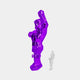 Phantom Purple Gorilla Sculpture, 135cm side profile - artistic statement piece for modern and elegant interiors.