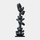 The Gacko Grey LV Triple Bear Sculpture (90cm) by Giant Sculptures features three designer-inspired bears with a Louis Vuitton-like monogram, stacked vertically in a contemporary pop art style against a plain white background.