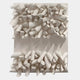 The Forme IV Cream Wood Cluster Abstract 3D Wall Art by Giant Sculptures features smooth cylindrical forms arranged on a square panel, creating organic depth and modern style ideal for contemporary interiors.