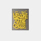 The Giant Sculptures Urbanic Yellow Welcome Script 3D Wooden Graffiti Wall Art presents layered yellow text, WELCOME TO THE CIRCUS, on a neutral background, cleverly overlapping for a striking three-dimensional effect.