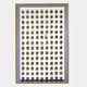 The Artiora Soft Purple Edge & Wood Block Modular Grid 3D Wall Art by Giant Sculptures features a framed grid of white wooden blocks, each resembling a stylized open box, casting unique shadows on a soft purple-edged light gray backdrop.