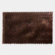 The Serica Brown Scale Textured Horizontal 3D Wooden Wall Art by Giant Sculptures features overlapping dark brown discs in neat rows, forming a textured grid on a plain white background.