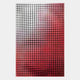 The Reflexion Ruby Red Cube Mosaic 3D Wooden Wall Art by Giant Sculptures features small, square tiles in a gradient from white to deep red, with reflected light and shadow adding subtle abstract depth to the design.