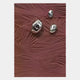 The Verdara Burgundy Red Wood Relief 3D Wall Art by Giant Sculptures features a textured, undulating surface with metallic accents, evoking modern design and striking visual depth.