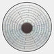The Solis Radiant Deep Brown Core Wood Relief 3D Wall Art by Giant Sculptures features iridescent acrylic segments in concentric rings, creating a bold geometric mosaic effect and transforming your wall with captivating dimension.