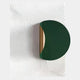The Solvara Green & White Wood Relief 3D Wall Art by Giant Sculptures brings a stylish, minimalist touch with its semi-circular dark green and gold accents, evoking modern 3D wall art on a wavy white textured background.
