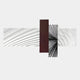 The Axentra Burgundy & White Geometric Wood Relief 3D Wall Art by Giant Sculptures features overlapping rectangles with unique patterns—ideal for modern interiors.