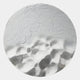 The Solivis Frost White Round 3D Wood Relief Wall Art by Giant Sculptures features a textured, powdery white surface with rough accents—ideal as nature-inspired décor.