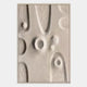 Terravura Rectangular Warm Beige II 3D Wood Relief Wall Art by Giant Sculptures features tactile, sculptural grooves, raised shapes, and indents—offering organic, abstract texture as distinctive décor for any space.