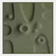 The Terravura Square Olive Green II 3D Wood Relief Wall Art by Giant Sculptures features an olive green, textured surface with raised and indented shapes—an eye-catching piece ideal for distinctive indoor décor.