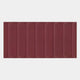 The Vireus Burgundy Rectangular 3D Wood Relief Wall Panel by Giant Sculptures features vertical, rounded rectangular ridges in a matte maroon finish—perfect as a modern indoor wall display or stylish decorative panel.