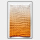 The Elorium Orange Gradient Hand-Painted Wood Relief 3D Wall Art by Giant Sculptures features hand-painted, three-dimensional geometric triangles that shift from white to orange, creating a striking gradient effect.