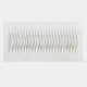 The Giant Sculptures Ondara Wave White Horizontal Wood Relief 3D Wall Art features a rectangular design with wavy, parallel ridges in neat rows, creating a striking pattern against a plain background.
