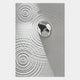 The Ondella Silver Ripple II Sandstone Wood Relief 3D Wall Art by Giant Sculptures features overlapping metallic ripples with striking light and shadow, making it the perfect modern decor piece for any contemporary space.