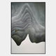 Abstract digital artwork featuring layered, wavy gray and black forms inspired by the Celoria Jade Mist Wood Carving 3D Wall Art from Giant Sculptures, with a sharp white peak—ideal for Wabi-Sabi interiors.