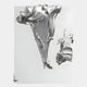 The Opulina White & Silver II Wood Relief 3D Wall Art by Giant Sculptures features abstract silver forms on a smooth light gray backdrop, creating a modern, sculptural accent for your walls.