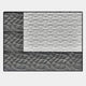 The Trelume White & Grey Wavy Wood Relief 3D Wall Art by Giant Sculptures features three horizontal sections: dark gray waves on top, a white textured center, and gray tones with layered curves at the bottom for a modern geometric look.