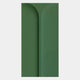 The Eximia Green Minimalist Wood Relief 3D Wall Art by Giant Sculptures features overlapping curved and straight shapes in various green shades, creating a smooth, modern geometric pattern.