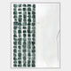 Aestilis Green & White Mosaic Wood Carving 3D Wall Art by Giant Sculptures features a grid of green, textured tiles on the left and subtle white-on-white embossed shapes on the right, creating an elegant contrast.