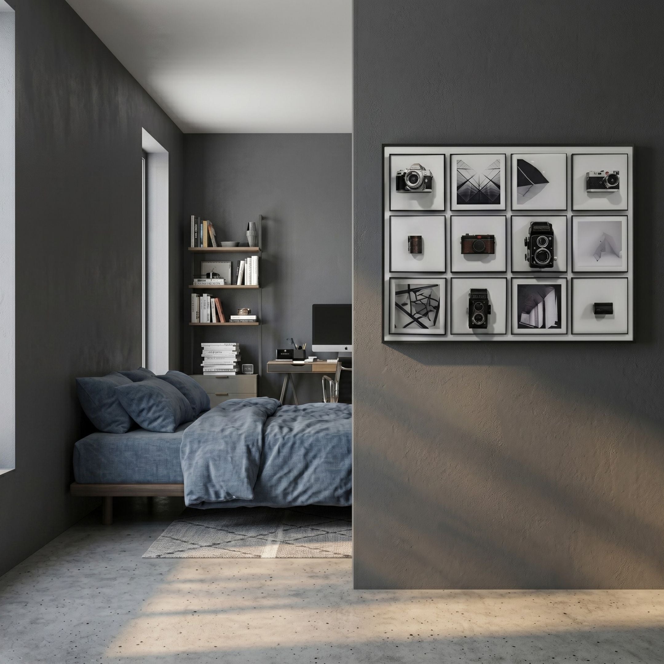 Optivis Classic Lens & Geometry Grid 3D Wall Art