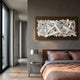Stravira Copper II Sculptural White Metal 3D Wall Art
